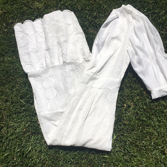 All white lice detail long dress…. - Picture 3 of 11